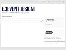Tablet Screenshot of eventdesigngroup.eu